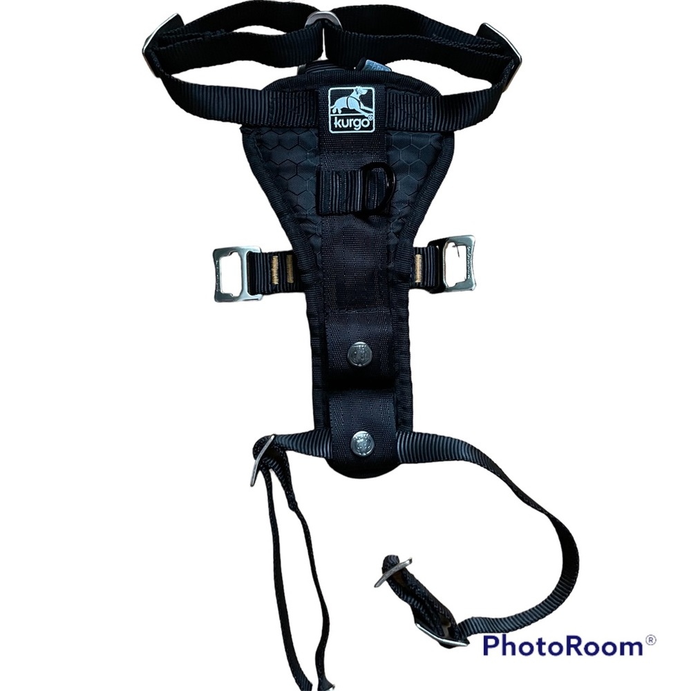 Kurgo Enhanced Strength Tru-Fit Dog Car/ Walking Harness Black Size: Medium